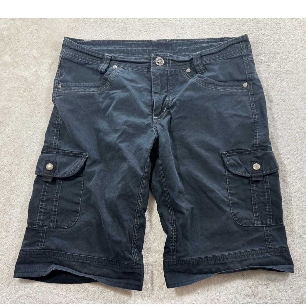 Kuhl Womens Splash Cargo Hiking Outdoor Black Shorts 8 Meas: 31x11